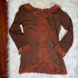 Brown swimsuit coverup sorrento  size small